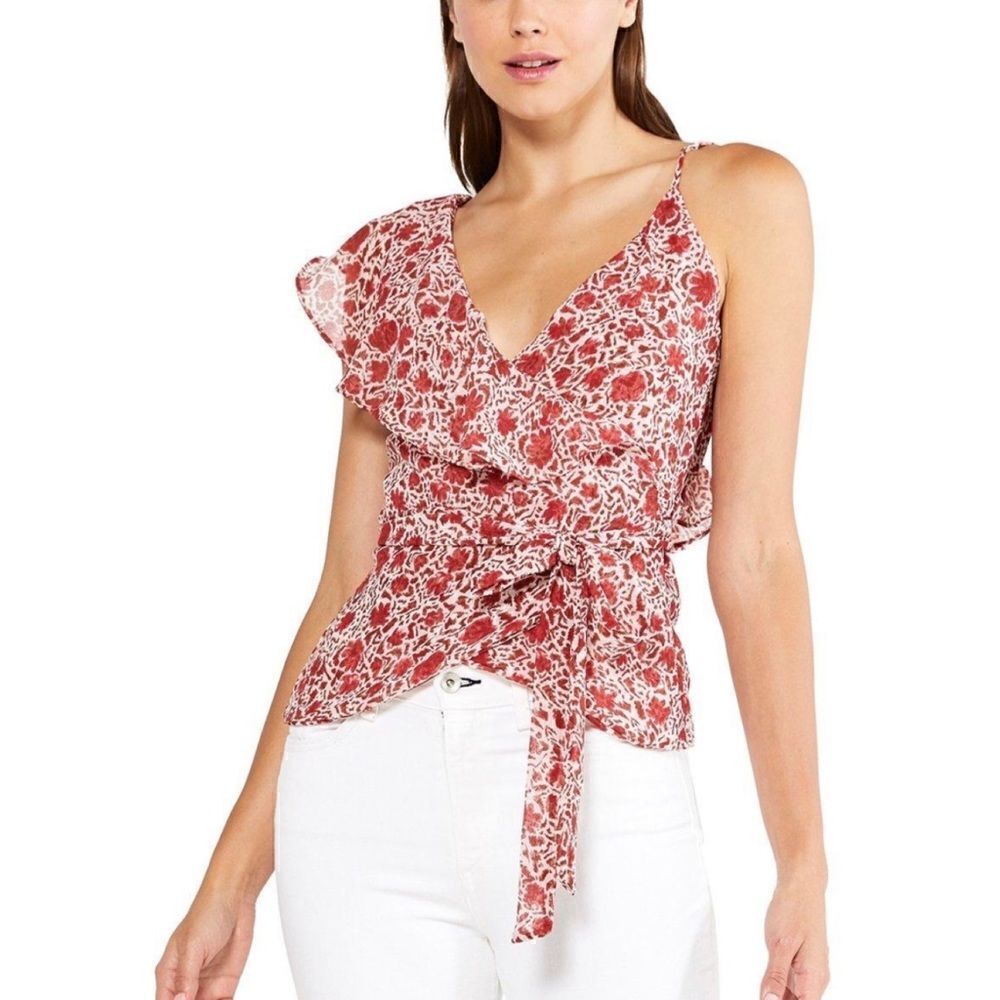 Misa Los Angeles Estee Top in Rust Animal